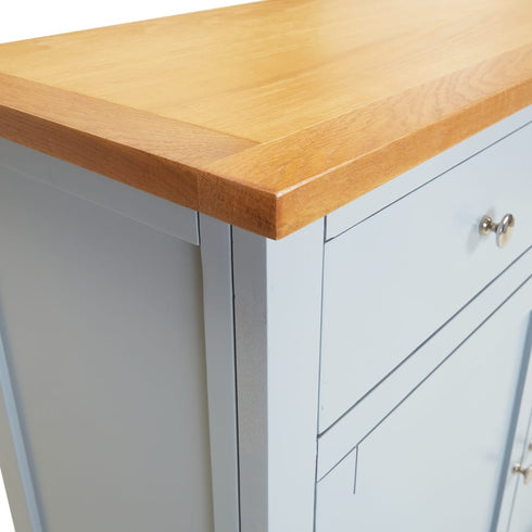 Maison Madeleine -  Sideboard 90x33.5x83 cm Solid Oak Wood